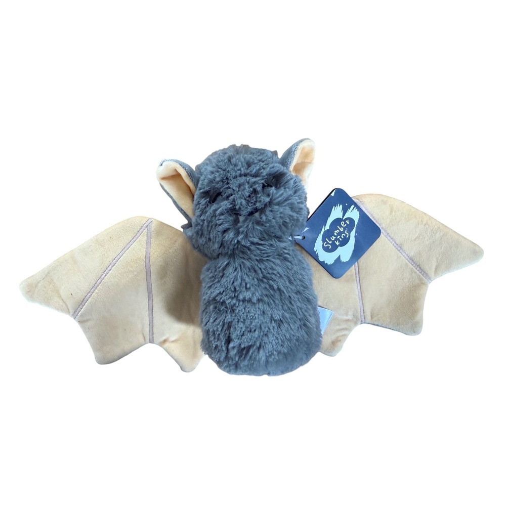 NWT Slumberkins grey bat plush collectible